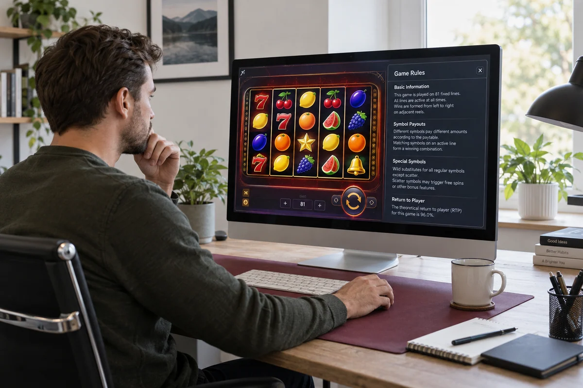 Čítanie informácií o hre na veľkom monitore
